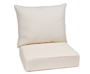 lot 54 image: Sonoma Goods for Life Indoor Outdoor Deep Seat Cushion Set - Beige