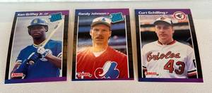 lot 52 image: 1989 Donruss Baseball Complete Set - Ken Griffey Jr. and Randy Johnson Rookie Cards