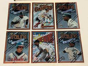 lot 65 image: 1996 Topps Finest Baseball Bronze Set Cards