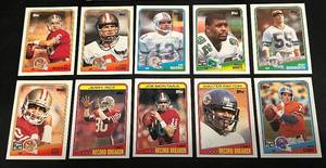 lot 80 image: 1988 Topps Football NFL Near Complete Set