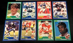 lot 81 image: 1989 Score NFL Football Near Complete Card Set - , Deion Sanders RC, Troy Aikman RC, Michael Irvin RC, Thurman Thomas RC, Tim Brown RC