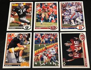 lot 82 image: 1991 Upper Deck Football NFL Partial Card Set - Brett Favre RC