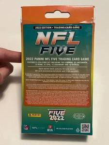lot 47 image: NFL Five 2022 Edition Trading Card Game - 55 Card Starter Deck - Mahomes, Brady, Watt, Chase, Allen
