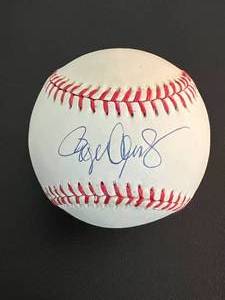 lot 7A image: Roger Clemens Autographed Baseball - Signed on the Sweetspot or Rawlings Official AL Brown Ball