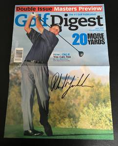 lot 37 image: Phil Mickelson Signed Golf Digest Magazine Autograph
