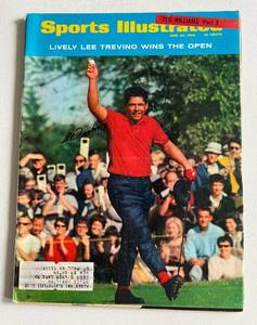 lot 40 image: Lee Trevino Signed 1968 Sports Illustrated Golf Magazine, Autograph