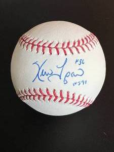 lot 115 image: Kevin Tapani Autographed Baseball - Inscribed WS91 on Rawlings OMLB Selig Ball - Minnesota Twins