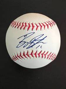 lot 116 image: Billy Butler Autographed Baseball - Kansas City Royals - Rawlings OMLB Selig Ball