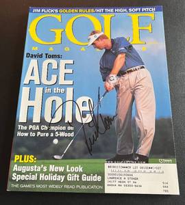 lot 139 image: David Toms Signed 2001 Golf Magazine, Autograph