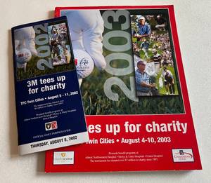 lot 143 image: 2003 3M TPC Tour Golf Program