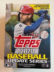 lot 30A image: 2020 Topps Baseball Update Series Hobby Box - NewSealed - 7 Packs Plus One 2020 Topps Player Coin Card