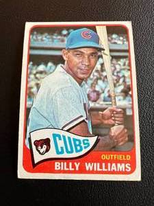 lot 52A image: Billy Williams 1965 Topps #220 Vintage Baseball Card