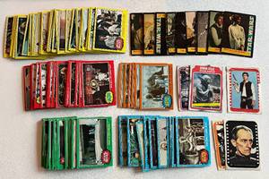 lot 63A image: Star Wars 1970s Vintage Trading Card Lot of 162