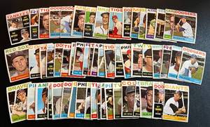 lot 68A image: 1964 Topps Baseball Card Lot of 58 - Vintage Cards