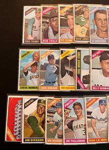lot 70A image: 1966 Topps Baseball Card Lot of 33 - Vintage Cards
