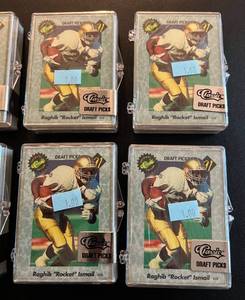 lot 175 image: 10 Sets of - 1991 Classic Football Draft Picks Set Premiere Classic Edition Factory Sealed Cards