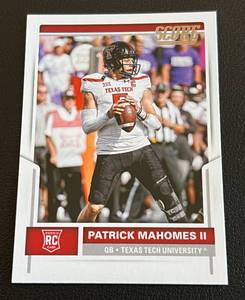 lot 20A image: Patrick Mahomes RC - 2017 Panini Score #403 - Rookie Football Card