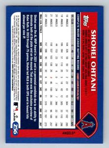 lot 97A image: Shohei Ohtani Blue Parallel 2023 Topps #256 Baseball Card