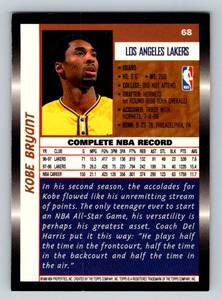 lot 168A image: Kobe Bryant 1998 Topps #68 Basketball Card