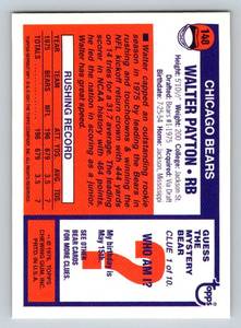 lot 212A image: Walter Payton Topps Commemorative Series RC - 2001 #148 Football Card