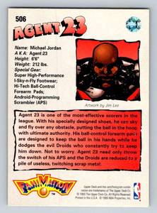 lot 153B image: Michael Jordan Fanimation Agent 23 1993 Upper Deck #506 Baseball Card
