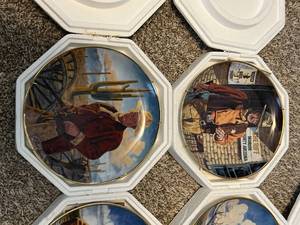lot 182 image: John Wayne Six Limited Edition Collectible Plates Franklin Mint