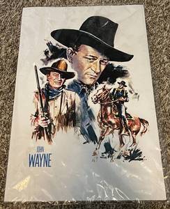 lot 190 image: John Wayne 12x17 Western Poster