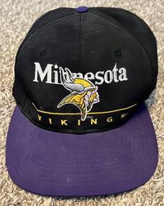 lot 191 image: Cris Carter and Gary Anderson Autographed Minnesota Vikings Football Hat