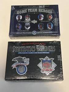 lot 200 image: 2 Sealed Sets - 1996 Upper Deck Statistics Leaders and 1997 Home Town Heroes - Baseball Cards