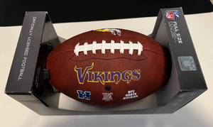 lot 206 image: Minnesota Vikings Logo Football - New in Box