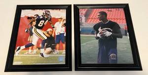 lot 217 image: Randy Moss Framed 8x10 Photos (2) Minnesota Vikings Football
