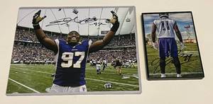 lot 228 image: Everson Griffin and Laquon Treadwell Signed Photos - Minnesota Vikings Football