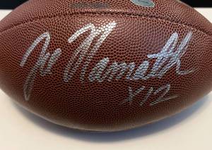 lot 2B image: Joe Namath Autographed Wilson Football with COA - Inscribed X12