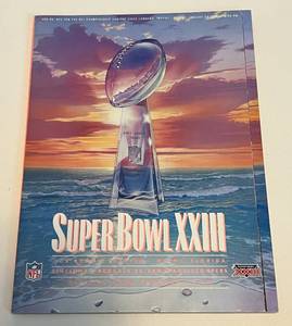 lot 239 image: Super Bowl XXIII 1989 Football Program - Cincinnati Bengals vs San Francisco 49ers