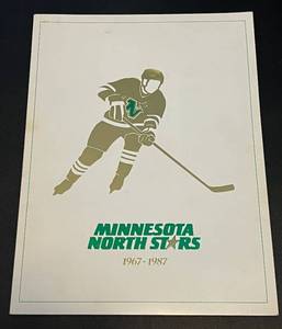 lot 247 image: Minnesota North Stars 1967-1987 Hockey Yearbook  Program