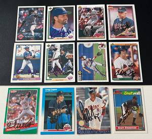 lot 84B image: Minnesota Twins Baseball 12 Card Autograph Lot