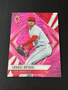 lot 85A image: Shohei Ohtani Pink Insert 2021 Chronicles Phoenix #15 Baseball Card