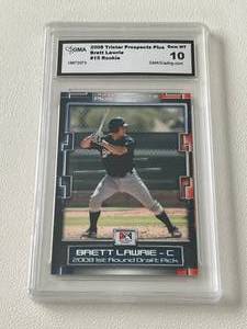 lot 100A image: Brett Lawrie RC Graded 10 Gem Mint 2008 Tristar Prospects Plus #15 Rookie Baseball Card