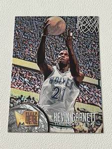lot 157A image: Kevin Garnett RC - 1995-96 Fleer Metal #167 Rookie Minnesota Timberwolves Basketball Card