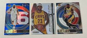 lot 169A image: LeBron James 3 Card Lot with Refractors - Basketball Cards