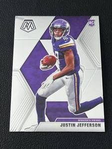 lot 209A image: Justin Jefferson RC 2020 Mosaic #209 Rookie Minnesota Vikings Football Card