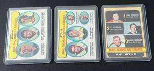 lot 247A image: Tony Esposito 3 Vintage Hockey Card Lot 1970-71 and 71-72 Topps