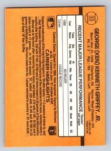 lot 313 image: Ken Griffey Jr RC 1989 Donruss Rated Rookie #33 Baseball Card