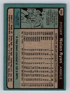 lot 316 image: Nolan Ryan 1980 Topps #580 Vintage Baseball Card