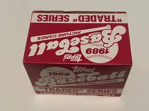 lot 29B image: 1989 Topps Traded Complete Set, New, Ken Griffey Jr Rookie Baseball Card and More