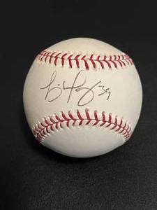 lot 256 image: Luis Mendoza Autographed Baseball with MLB COA