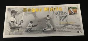 lot 258A image: Roger Maris HOF Induction Cooperstown Stamped Envelope from October 1, 1999