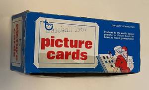 lot 270 image: 1987 Topps Vending Box - 500 Count Box of Baseball Cards