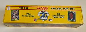 lot 272 image: 1990 Score Baseball Complete Factory Set - NewSealed Baseball Cards
