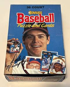 lot 273 image: 1988 Donruss Baseball Pack Box - 36 Sealed Packs of Baseball Cards